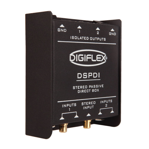 [DSPDI] DIGIFLEX DUAL CHANNEL DIRECT BOX WITH 1/4", RCA, 3.5MM STEREO