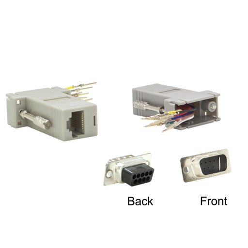 [JK845] DB9 MALE TO RJ45 FEMALE ADAPTER