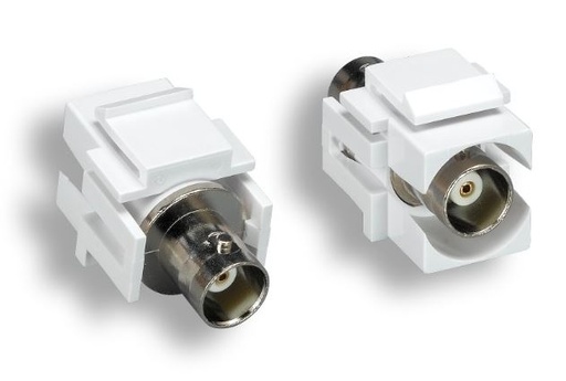 [SJBNC] BNC F/F COUPLER KEYSTONE JACK - WHITE