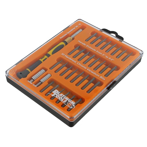 [PTSC33] PLATINUM TOOLS 33-PIECE SCREWDRIVER SET 