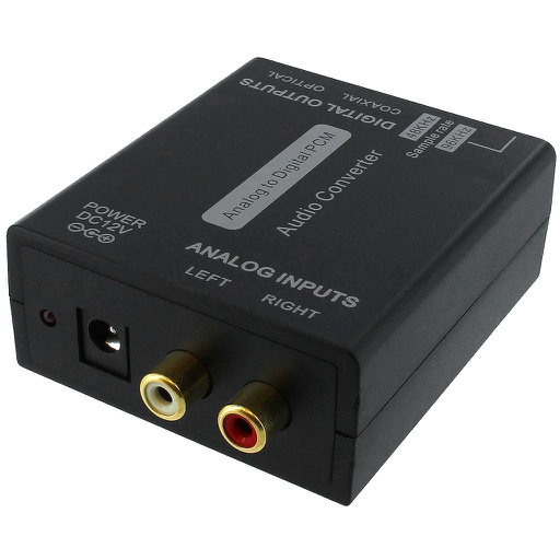 [RCLRDT] STEREO AUDIO L/R TO DIGITAL COAX & TOSLINK CONVERTER