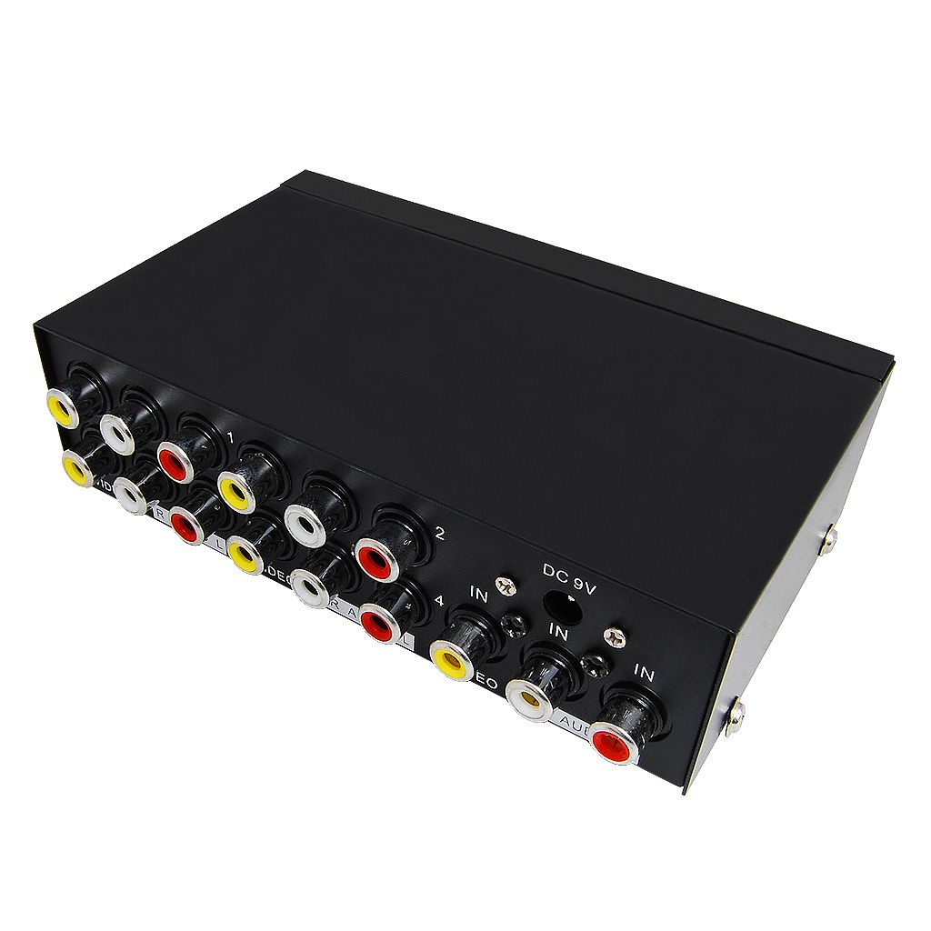 4 PORT COMPOSITE VIDEO & STEREO AUDIO SPLITTER Lin Haw International