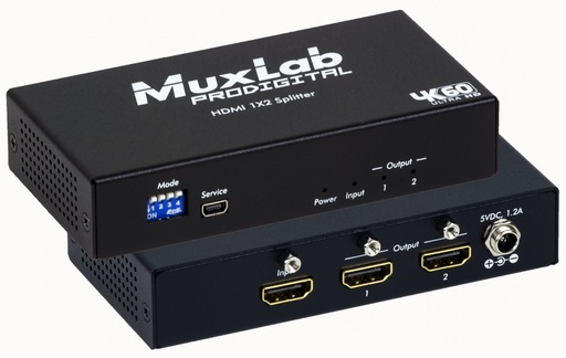 [MX500425] MUXLAB HDMI [1 X 2] SPLITTER (4K/60)