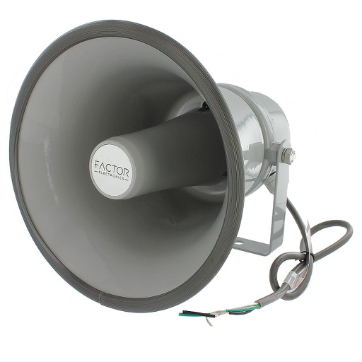 [FEHORN15] FACTOR 15W (25/70V) GRAY PAGING HORN