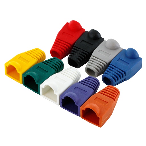 RJ45 CAT6 PRE-INSERT BOOT (50/BAG)