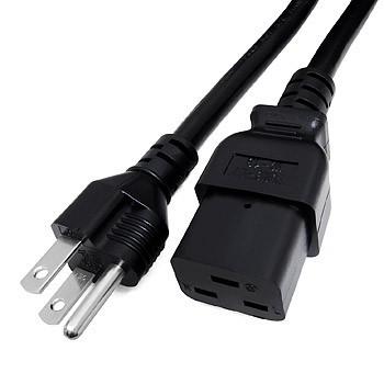 HEAVY DUTY POWER CORD NEMA 5-15P TO IEC-C19