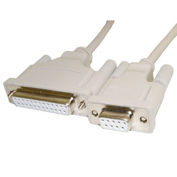 NULL MODEM DB9F/DB25F CABLE