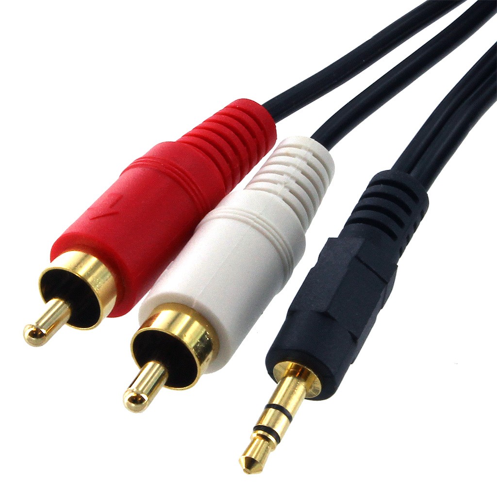 3.5MM STEREO/2xRCA M-M/M Y-CABLE (FT4/CMG)