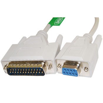 SERIAL AT MODEM DB9F/DB25M CABLE RS-232