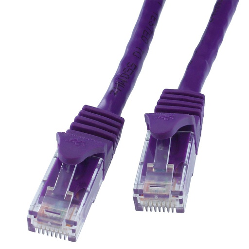 CAT6 CROSSOVER UTP NETWORK PATCH CABLE 24AWG (PURPLE)