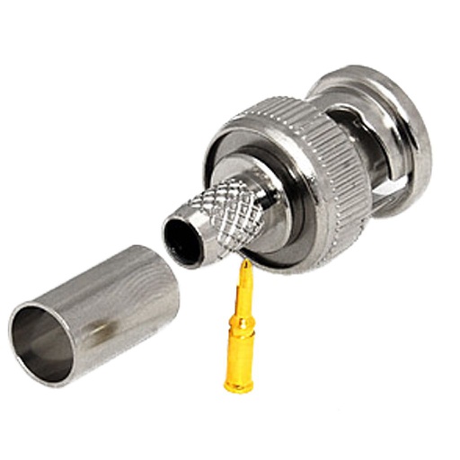 [BN449B] BNC RG59 CRIMP ON CONNECTOR FOR DUAL SHIELD