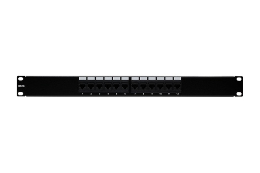 [C64512] RJ45 CAT6 12-PORT LOADED PATCH PANEL (110 TYPE)