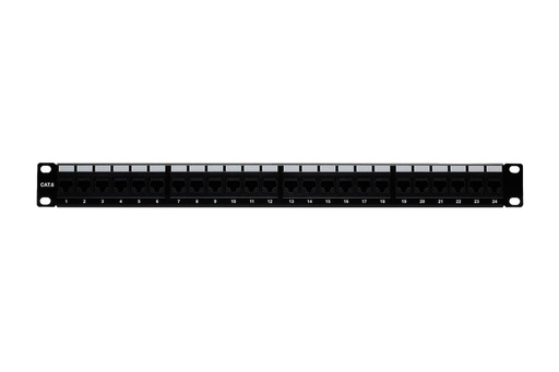 [C64524] RJ45 CAT6 24-PORT LOADED PATCH PANEL (110 TYPE)