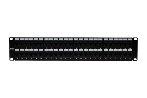 [C64548] RJ45 CAT6 48-PORT LOADED PATCH PANEL (110 TYPE)