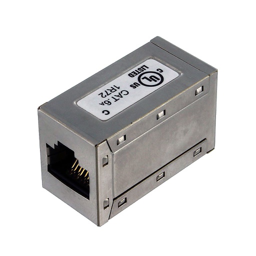 [C6A665S] RJ45 CAT6A F/F SHIELDED COUPLER