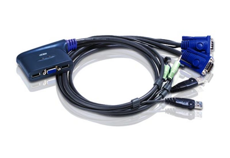 [CS62U] ATEN 2-PORT VGA/USB/AUDIO KVM SWITCH W/CABLE