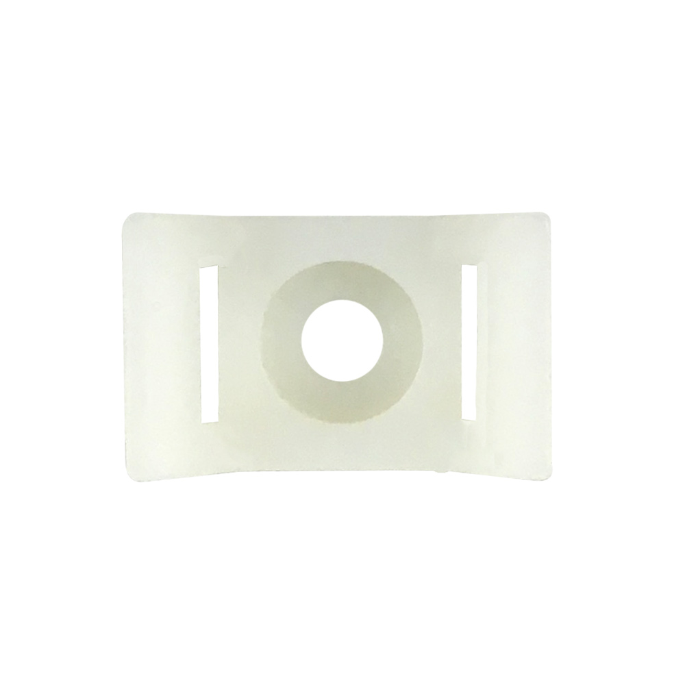 [KSHC2] CABLE TIE WALL-MOUNT ANCHOR SCREW TYPE 1" WHITE (100/BAG)