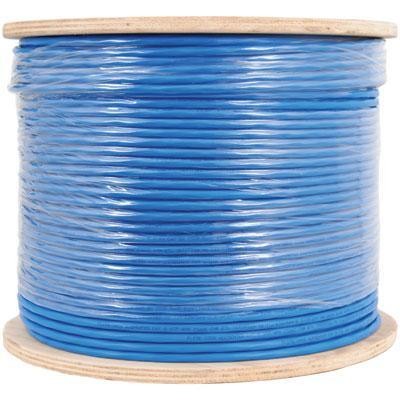 [PW604B] VERTICAL CABLE CAT6 BLUE SOLID SHIELDED F/UTP PLENUM (FT6/CMP) 1000' SPOOL
