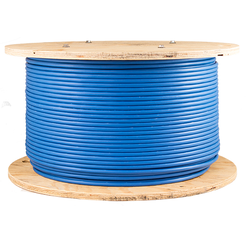 [PW6A4B] VERTICAL CABLE CAT6A 1000' BLUE SOLID SHIELDED F/UTP PLENUM NETWORKCABLE (FT6/CMP)