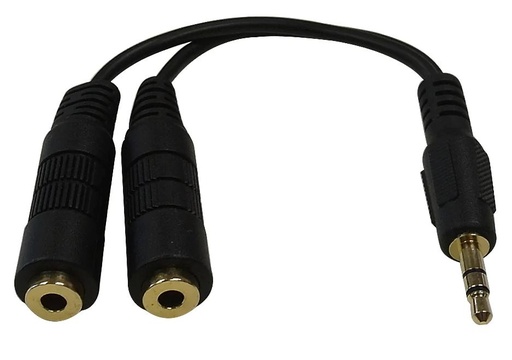 [RC111] 3.5MM STEREO 1' M-F/F Y-CABLE (FT4/CMG)