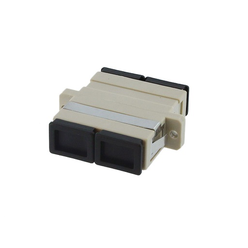 [SCSCFFMD1] SC-SC F/F MM DUPLEX PANEL MOUNT PLASTIC FIBER OPTIC ADAPTER