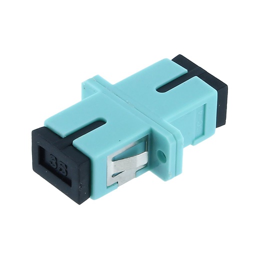 [SCSCFFMSG] SC-SC F/F MM 10G (OM3) SIMPLEX PANEL MOUNT PLASTIC FIBER OPTIC ADAPTER