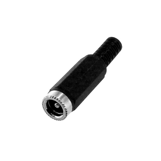 [SPDCF] 2.1 X 5.5 MM DC POWER CONNECTOR FEMALE PLUG SOLDER ON TYPE