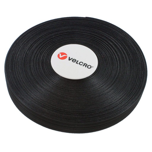 [VE075D] VELCRO 0.75" WIDTH LIGHT DUTY BLACK W/ DISPENSER - 75' 