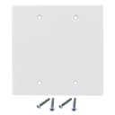 [WP2GBP] 2-GANG BLANK WALL PLATE - WHITE