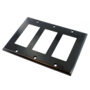 [WP3GBDBK] 3-GANG DECORA WALL PLATE - BLACK