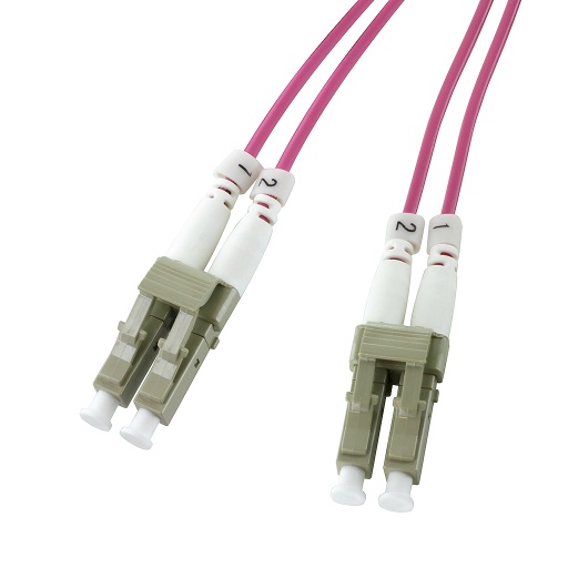 LC-LC MM DUPLEX 50/125 OM4+ LASER OPTIMIZED CABLE