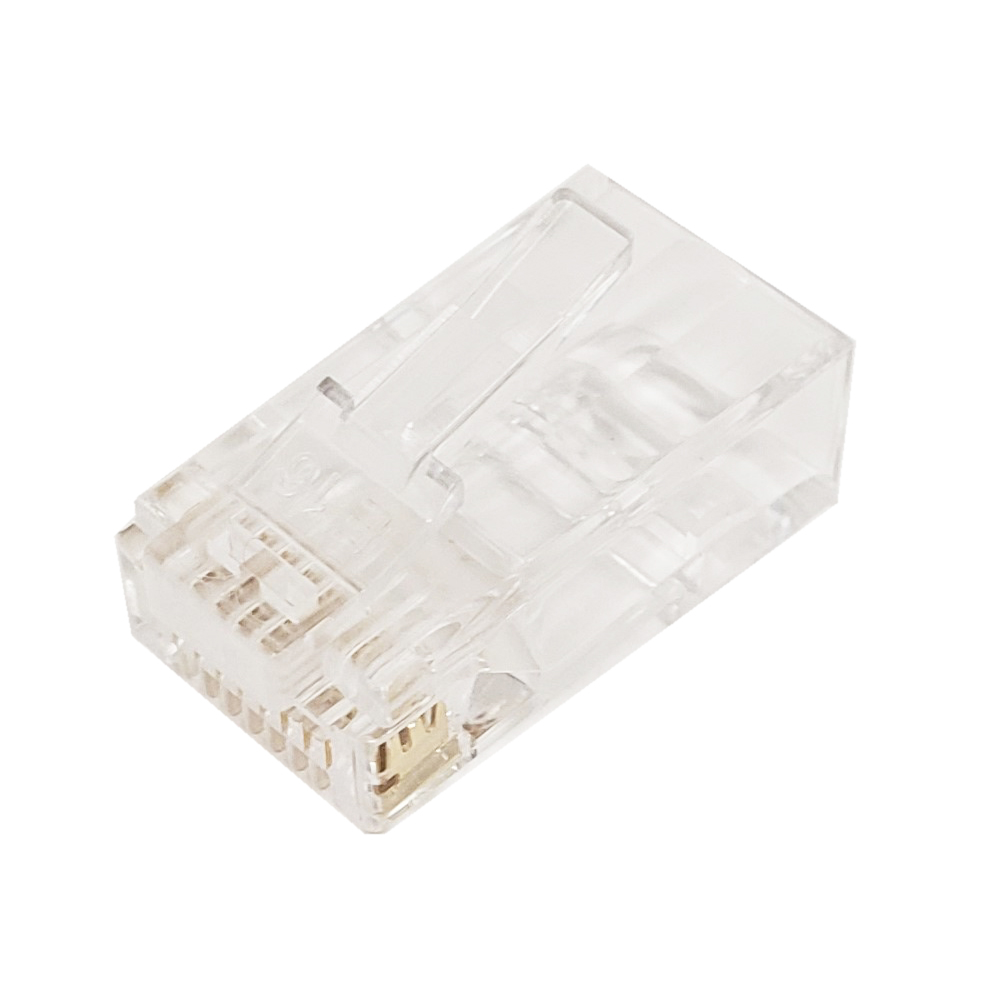 [C5EZPT] RJ45 CAT5E PASSTHROUGH (SOLID / STRANDED) CONNECTOR (50/BAG)