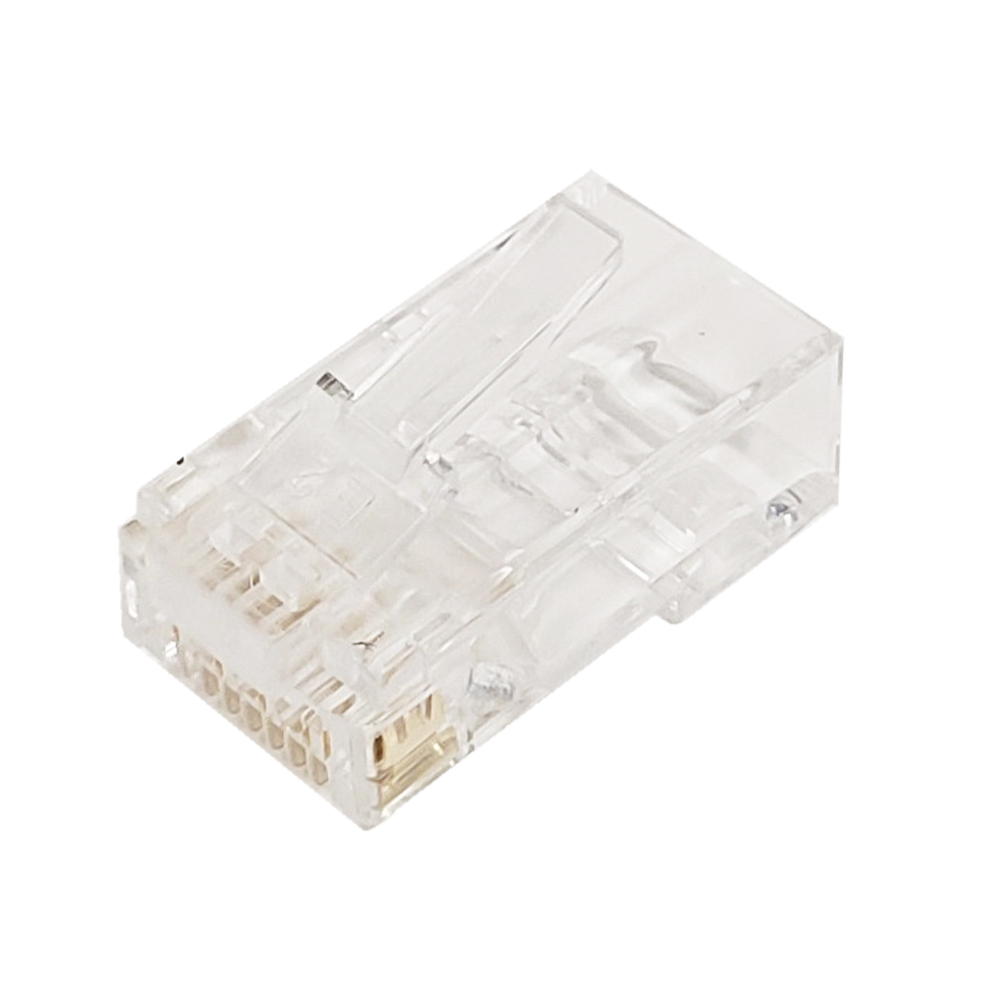 [C6EZPT] RJ45 CAT6 PASSTHROUGH (SOLID / STRANDED) CONNECTOR (50/BAG)