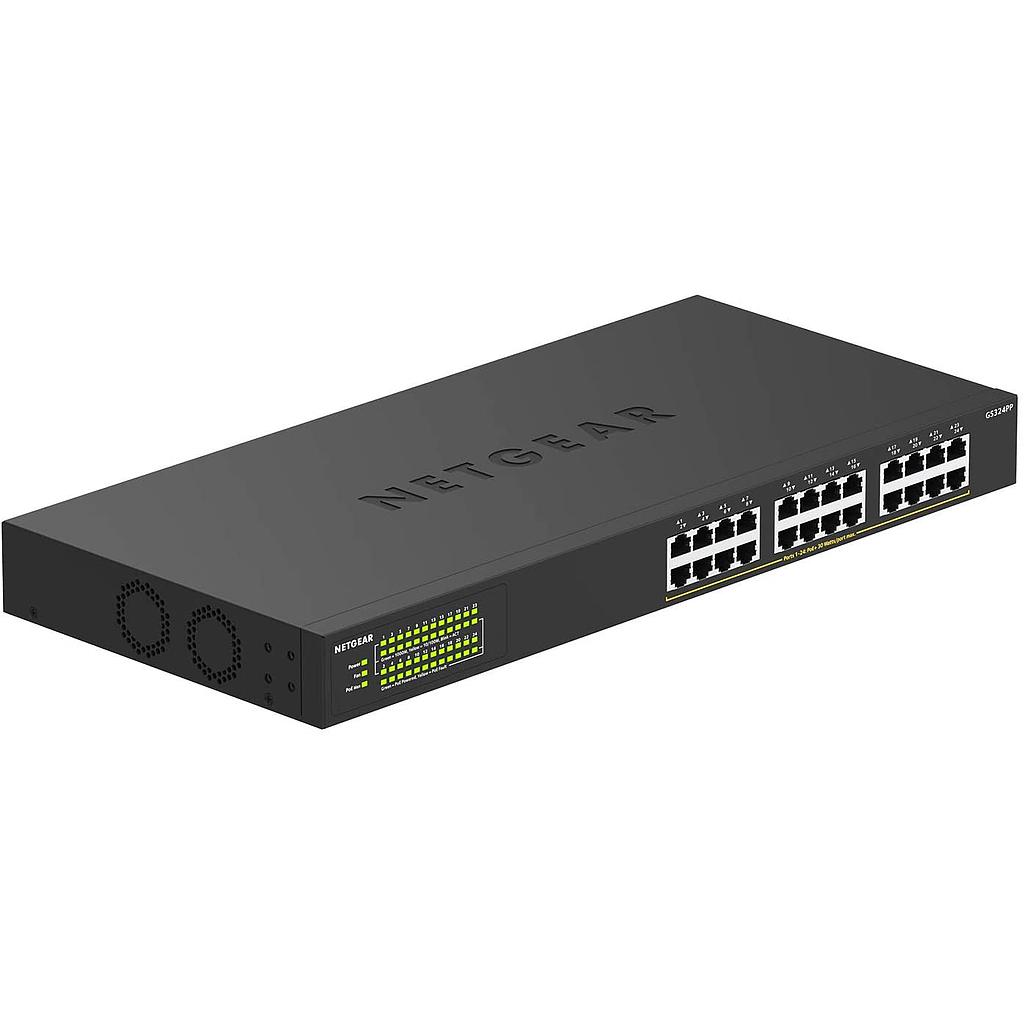 [NGGS324PP] NETGEAR 24 PORT GIGABIT UNMANAGED POE+ ETHERNET SWITCH (380W)