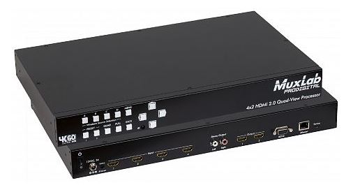 [MX500446] MUXLAB 4X2 HDMI 2.0 QUAD-VIEW PROCESSOR