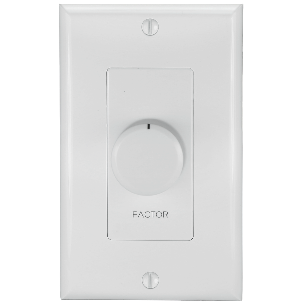 [FEVC25D] FACTOR 25W (25/70V) WHITE DECORA VOLUME CONTROL