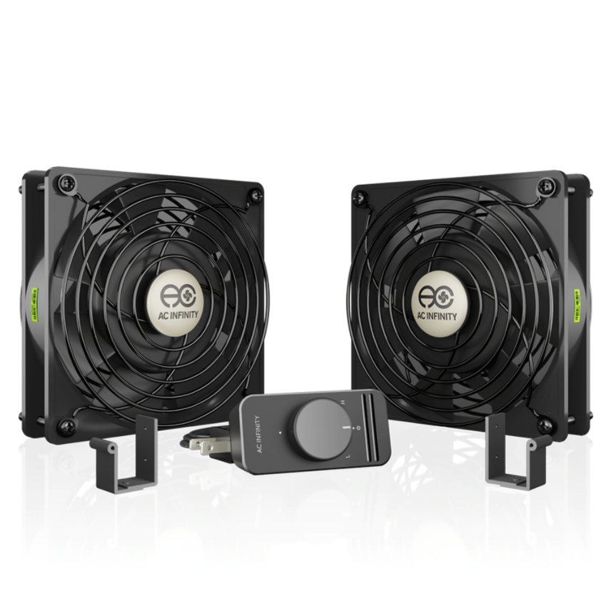 [AI120SCXD] AC INFINITY DUAL AXIAL S1225D, MUFFIN 120V AC COOLING FAN, DUAL 120MM X 120MM X 25MM