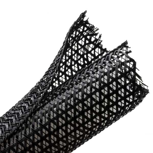 [HTSW0B] HELLERMANN 0.5" SPLIT WRAP BRAIDED SLEEVING - 75' 