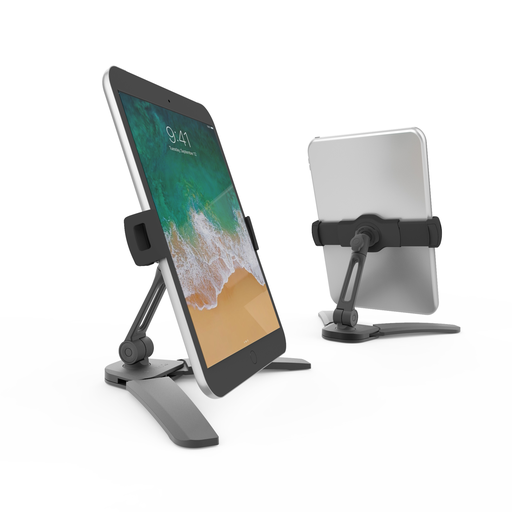 KANTO SINGLE ARM PHONE & TABLET STAND W/ FOLDING LEGS