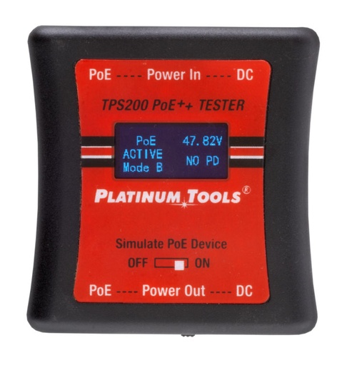 [PTTPS200C] PLATINUM TOOLS TPS200C PoE++ TESTER