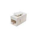 [C6A661] RJ45 CAT6A F/F COUPLER KEYSTONE JACK WHITE