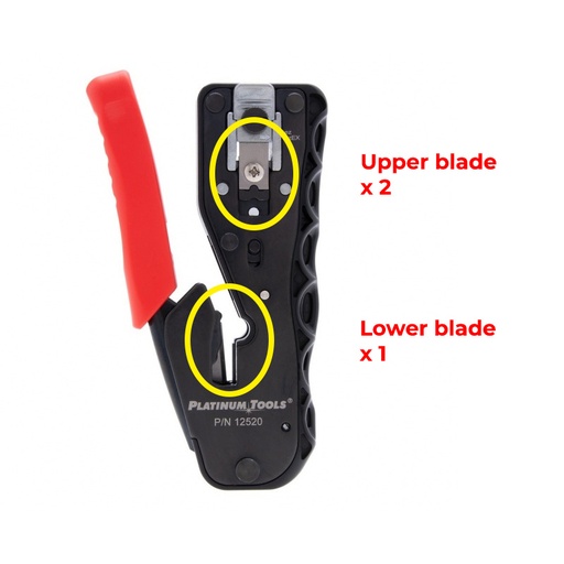 [PT12520BL] PLATINUM TOOLS PTS PRO CRIMP TOOL REPLACEMENT BLADE 2/PK