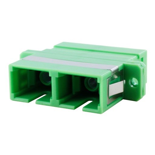 [SCASCAFFSD1] SC/APC-SC/APC F/F SM DUPLEX PANEL MOUNT PLASTIC FIBER OPTIC ADAPTER